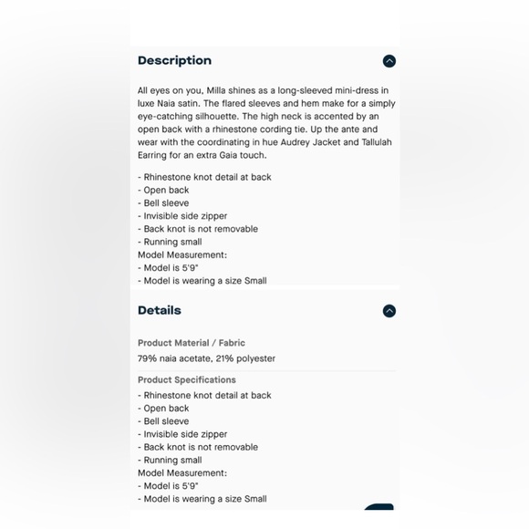 CULT GAIA MILLA DRESS NWT - Picture 15 of 16